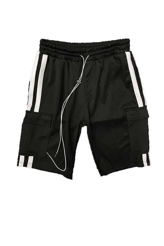 Two Stripe Cargo Pouch Shorts Smile Sparker