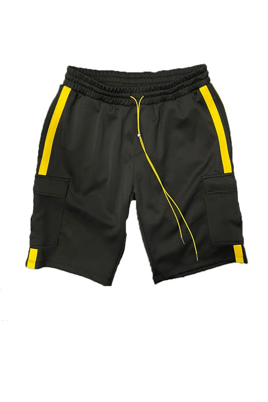 Two Stripe Cargo Pouch Shorts Smile Sparker