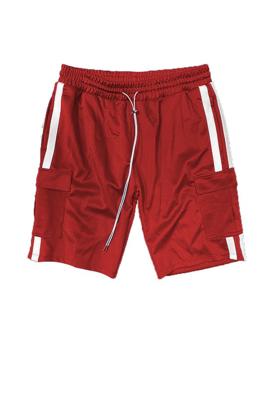 Two Stripe Cargo Pouch Shorts Smile Sparker