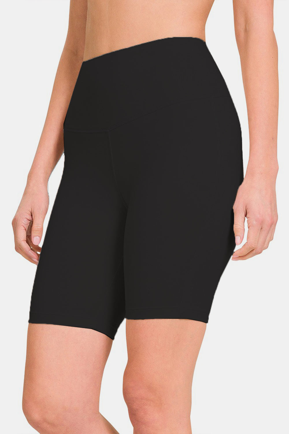 Zenana High Waist Active Shorts - ACTIVEWEAR - Black