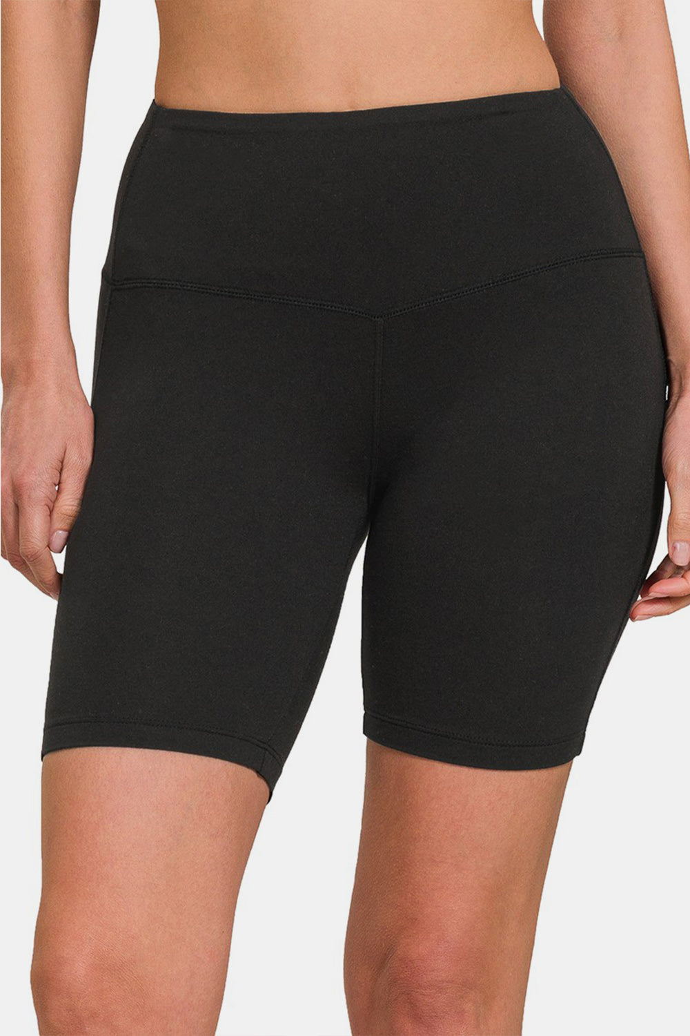 Zenana High Waist Active Shorts - Black / S - ACTIVEWEAR - Black