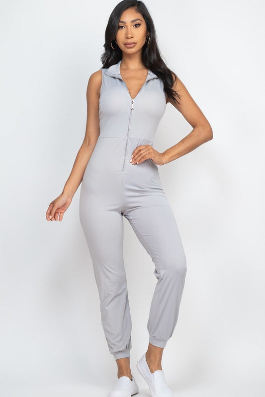 Zip Front Jumpsuit Smile Sparker